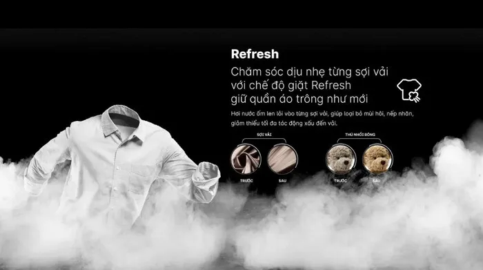 Công nghệ Refresh chăm sóc dịu nhẹ